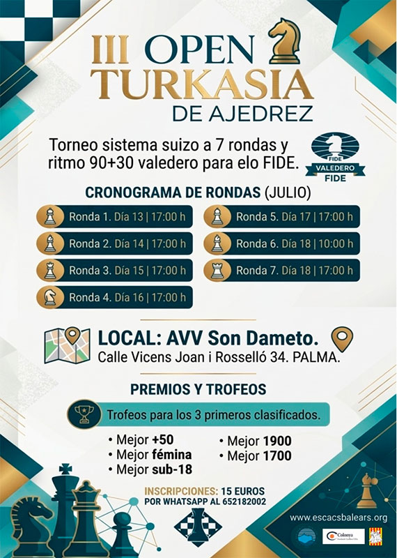 III Open Ajedrez Turkasia