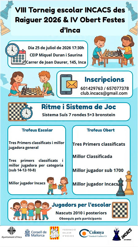 XXII Torneig escolar primavera 2026